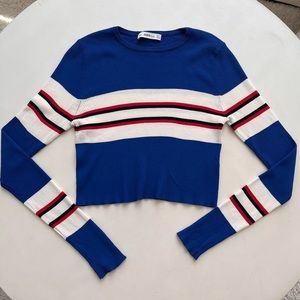 Zara Multicoloured Cropped Longsleeve Knit Size Medium